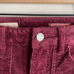 Anthropologie Pilcro The Icon Corduroy Flare Jeans Mid-Rise Edition in Wine Photo 4