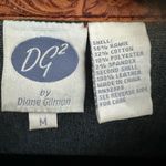 Diane Gilman Women’s Medium Denim And 100% Leather Vintage, Jean Jacket Blue Photo 3