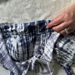 Torrid  Blue and White Tie-Dye Strappy Bikini Top Photo 1