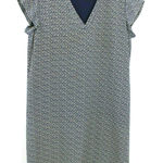 Joie  Dress‎ Womens Geometric Print Short Sleeve V-Neck Multicolor Short Size XS Photo 0