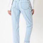 Kancan High Rise Stripe Mom Jeans Blue Size 27 Photo 1