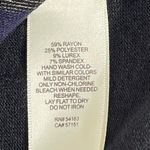 Eliza J . Gray Blue Black Glitter Stripe Sweater Bodycon Dress Size Medium Photo 9