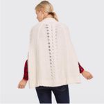 Draper James  Cable Sweater Cape Poncho M/L Photo 1