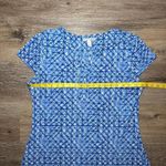 Dana Buchman  Women's Blue White Casual Short‎ Sleeve Dress Size Large Photo 4