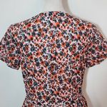 Gap Gray and Pink Floral Cotton Shirt Dress NWT Size O Petite Mini Shirt Dress Photo 5