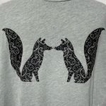 J.Crew Glitter Paisley Fox Short Sleeve Collector Tee C9206 Grey Size Medium Photo 14