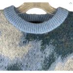 The Kooples Blue and Gray Colorblock Alpaca Blend Sweater Size 1/Small Photo 4