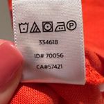 Loft Ann Taylor  Orange Linen Mini Dress Sz 4 Photo 5