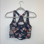 O to S‎ Floral Activewear Set Blue Size M Photo 4