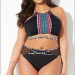 NWT Swimsuits for All Drifter Mesmerized swimsuit Black Size 4 Photo 1