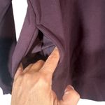 Zella  Eggplant Purple Long Sleeve Faux Fur Lined Pullover Sweatshirt Women Sz XS Photo 8