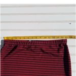 Say Anything Red Ribbed Knee-Length Pencil Skirt Photo 5