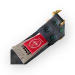 Vintage 90’s: High Speed ☻ Gold Letter Belt ☻ Bal Harbour Shops ☻ Black Leather Photo 8