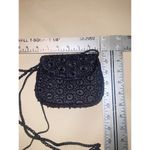Beaded Sasha Evening Bag With Intricate Design & Long Strap Black Photo 5