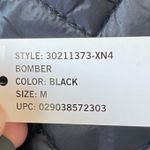 NEW BASS OUTDOOR Women's Quilted Bomber Jacket Black Size Medium Zip Front Photo 4