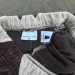 Teddy Fresh Brown/Tan Checkered Diamond Velour  Sweatpants Photo 3