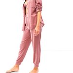 Gap NWT (sealed in original plastic) Body Mauve Velour Joggers. Women’s XL Photo 43