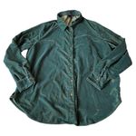 Gap Green Velvet Boyfriend Shirt Photo 0