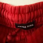 ANINE BING karter jogger sweatpants in washed red size large Photo 4