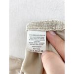 Briggs Women's Linen Blend Wide Leg Crop Pants sz XL Paperbag Waist High Rise Tan Photo 6