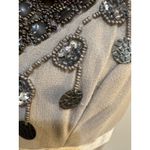 Vintage 90s Sue Wong Nocturne 100% Silk Beaded Dress Size 10 Tan Photo 11