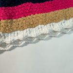 House Of Harlow 1960 Crochet Knitted Tassel XS White Multcolor Trim Boho Shorts Photo 4