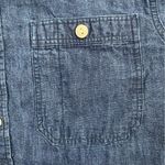 Banana Republic Banana‎ Republic Outlet Long Sleeve Indigo Button Up Shirt S Photo 5
