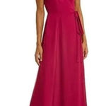 WAYF The Angelina Slit Wrap Maxi Gown Women's Small Pink Sleeveless Side Tie NWT Photo 0