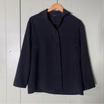 Yeohlee NY Blazer Jacket‎ Black Minimalist Women’s Size Small Black Photo 3