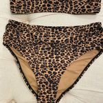 Cabana Del Sol  cheetah print swim suit size small! Photo 2