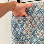 Free People Blue Darla Quilted Zip Up Mini Skirt Pockets Size 4 Photo 6