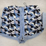 White Birch  Blue Camo Corduroy Jacket 2X Dolman Sleeve Full Zip Photo 6