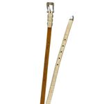 Coldwater Creek Cream Leather Western Skinny Belt Silver Hardware Size XL Photo 3