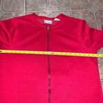 Blair Red Fleece Zip Up Sweatshirt Jacket Photo 5