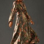 Anthropologie Caballero Deep V-Neck Maxi Dress Photo 0