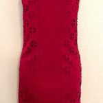 Laundry by Shelli Segal NWOT Laundry by Design red dress with geometric cut outs on the sides of the dress. Sz 6 Photo 0
