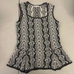 CAbi #887 knit peplum sweater tank medium Photo 2