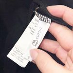 Cupshe Black Off Shoulder Floral Criss Cross Back Long Sleeve Top / Coverup Photo 3