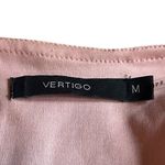 Vertigo Paris Vertigo Polka Dot Mesh Smocked Dress V-Neck Sleeveless Red Stretch Size Medium Photo 10