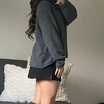 Leith Grey Oversized Sweater Photo 2