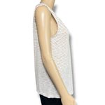 Old Navy  Womens Tank Top Sleeveless Pullover Relaxed Fit Striped Cream Tan Small Photo 2