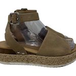 Soda  Topic Open Toe Buckle Ankle Strap Platform Espadrilles Casual Sandal 8 Photo 1