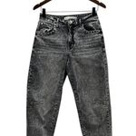 Rebecca Minkoff RM Mid Rise Studded Barrel Cropped Jean in Acid Wash size 2 Photo 1