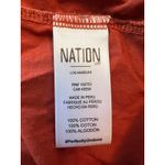 Nation Ltd  Everleigh Frilly Dress Midi Cayenne Orange Ruffle Sleeve Tiered XS Photo 4