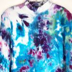 kim rogers Splash Winter  PM Medium Top Tie Dye Handmade Purple‎ Blue 538 Photo 4