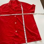 Vintage 70s Lorraine Candy Apple Red Lingerie Pajama‎ Medium Top Pants PJs Nylon Photo 1