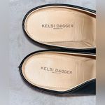 Kelsi Dagger  Leather Hocking Wedge Mules sz 7 Photo 0
