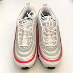 Nike  Air Max 97 Size 7.5 Essential Sneakers White Multi Color‎ Low Top Photo 1