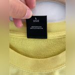 Obey Yellow  crop sweatshirt size large Photo 3