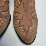 Jeffrey Campbell  FREE PEOPLE BROWN SUEDE STACKED HEEL WESTERN COWBOY BOOTS 9 Photo 4